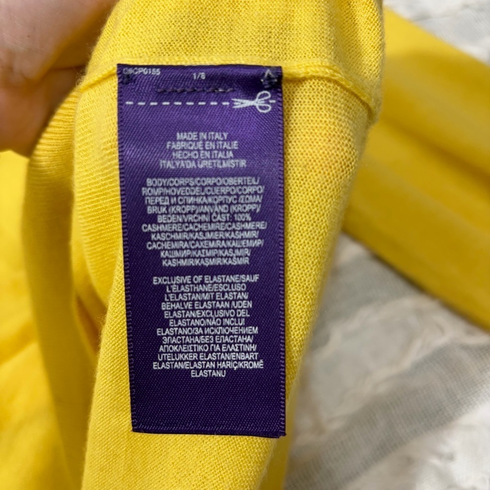 Polo Ralph Lauren Purple Label 100% Cashmere Turtleneck Sweater Women’s Sz L - Picture 10 of 14
